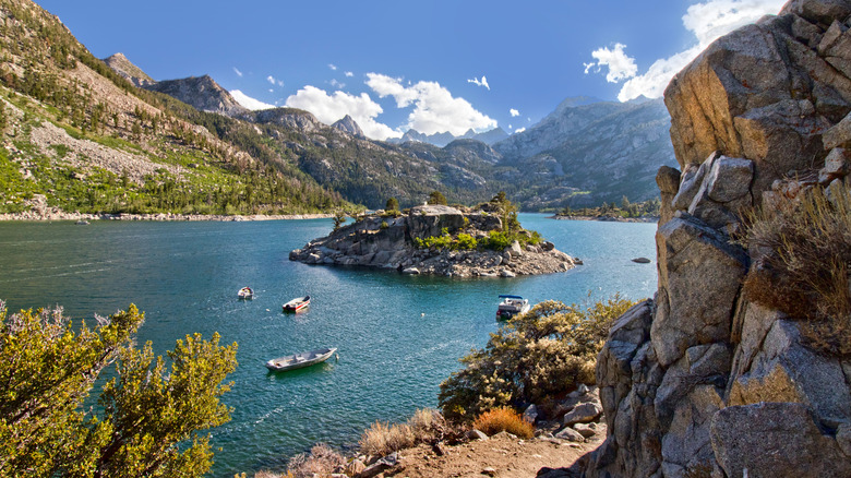 Boats on Lake Sabrina