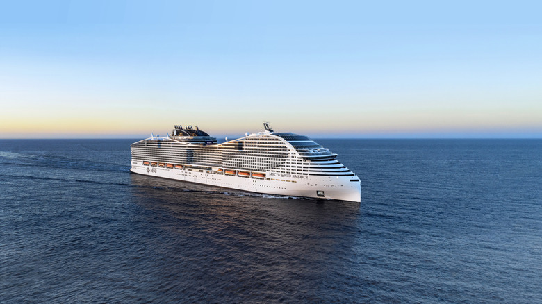 MSC World America at sea