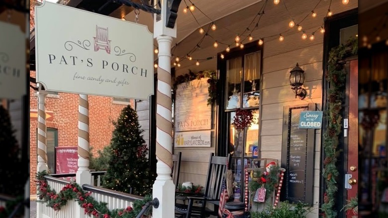 The front porch of Pat's Porch in Catonsville