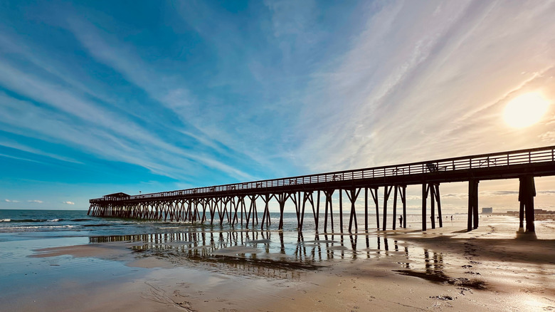 Wooden pier at Myrtle Beach State Park
