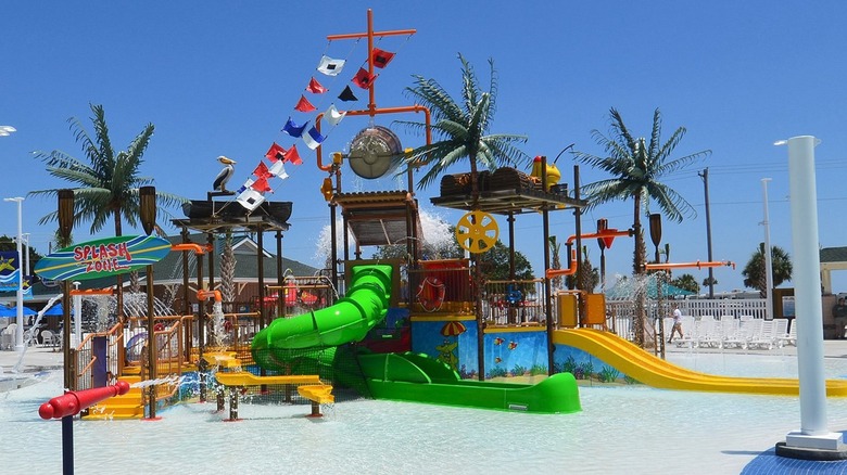 Water park playground at Ocean Lakes Family Campground