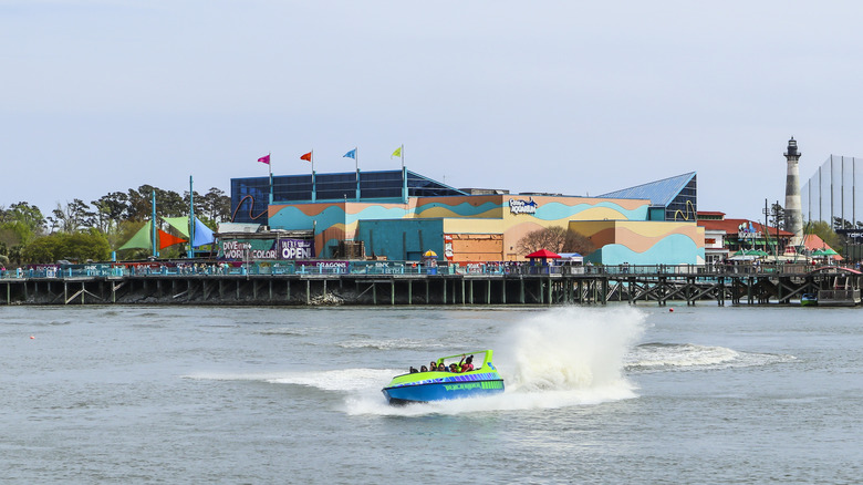 Jet boat ride on the water at Broadway at the Beach