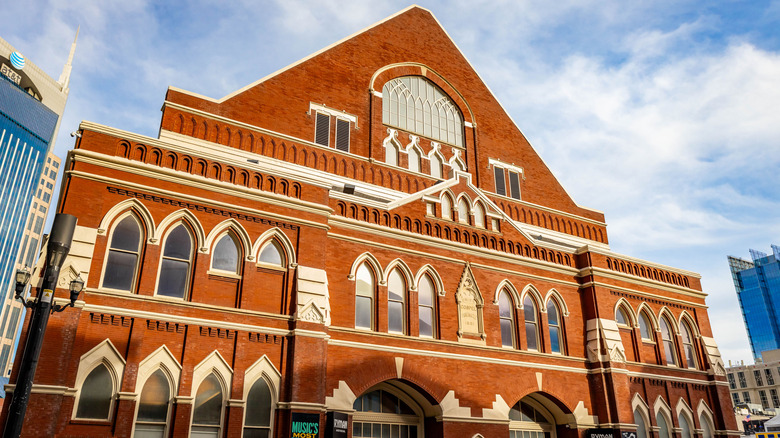 The church-like Ryman Auditorium building in Nashville