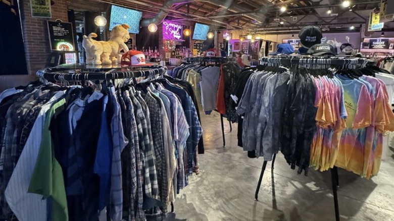 Clothing on display at Garage Sale Vintage