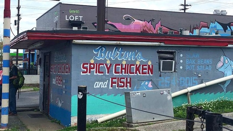 Exterior of Bolton's chicken restaurant in Nashville