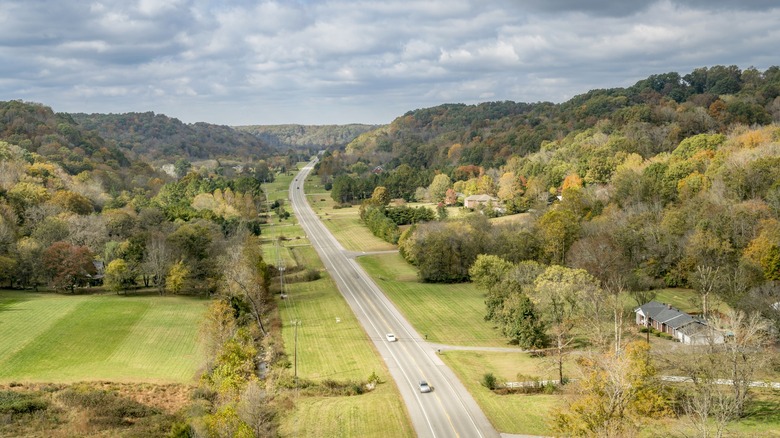 Road in rural Tennessee