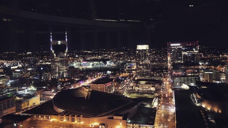 The view from Bourbon Steak in Nashville