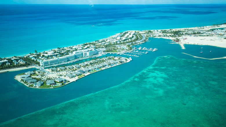 Aerial view of Bimini 