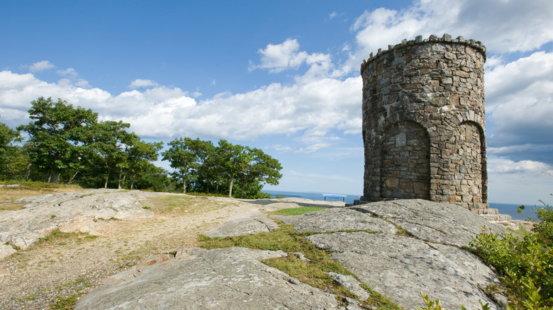 Observation tower in Camden Hills State Park, in Maine