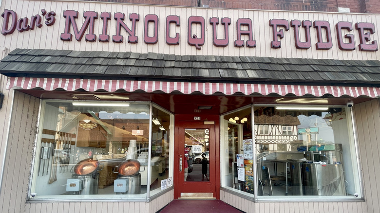 Dan's Minocqua Fudge downtown, a decades-old classic candy and ice cream shop
