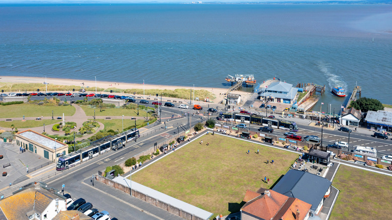Aerial view of Ferry Beach, Fleetwood