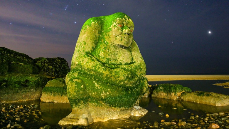 The Sea Ogre at the Cleveleys' beach