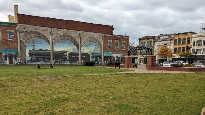 Downtown Elyria from Ely Park Square
