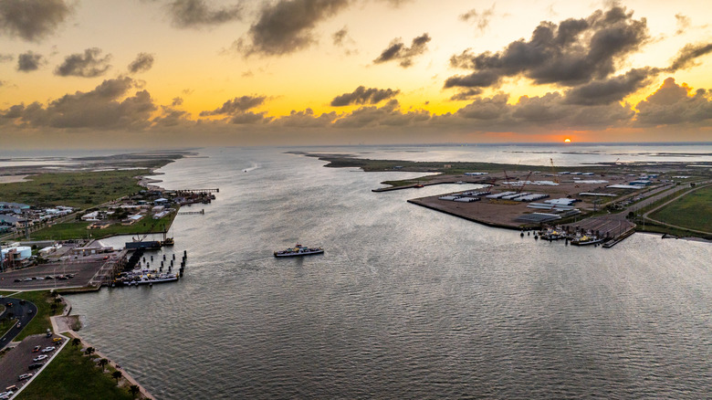 The channel of Aransas Pass.