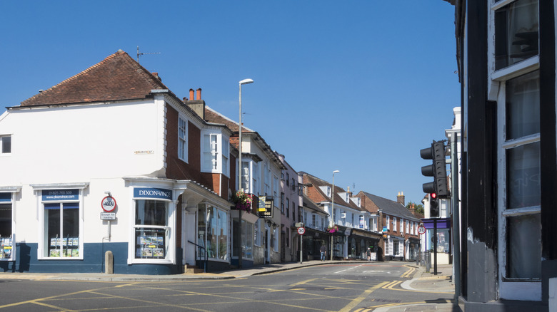 High Street in the town of Uckfield in East Sussex, England