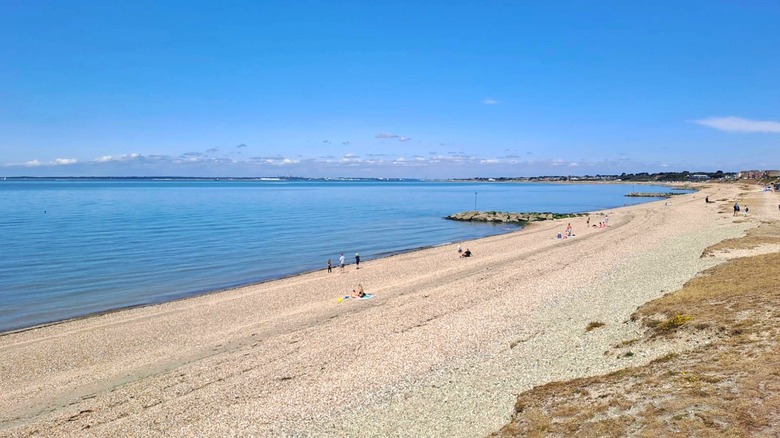 Lee-on-Solent Beach, Gosport, Hampshire, England