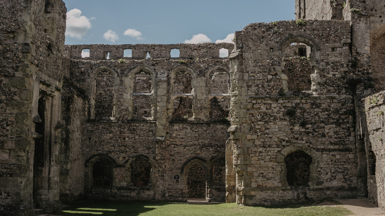 Inside the medieval ruins of Portchester Castle