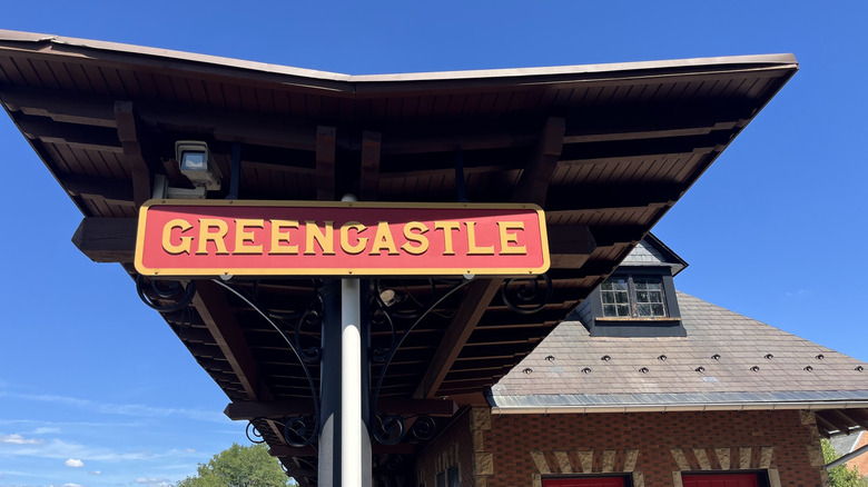 Station sign at the Greencastle Highline Train Station in Pennsylvania