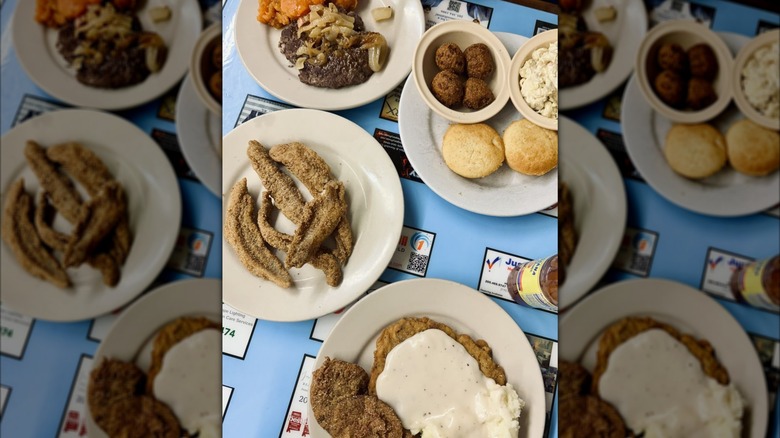 A meal from City Cafe in Northport, Alabama