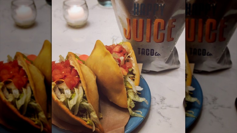 Puffy tacos and cocktail pouches at quirky Taco Co. in Omaha, Nebraska