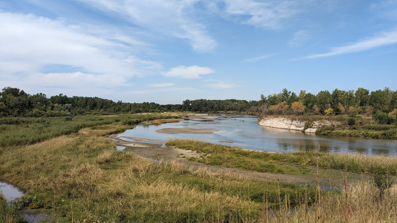 Views of the Elkhorn River along the Cowboy Trail in Norfolk, Nebraska