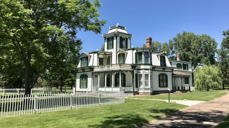 The historic mansion at Buffalo Bill Ranch State Historical Park in North Platte, Nebraska