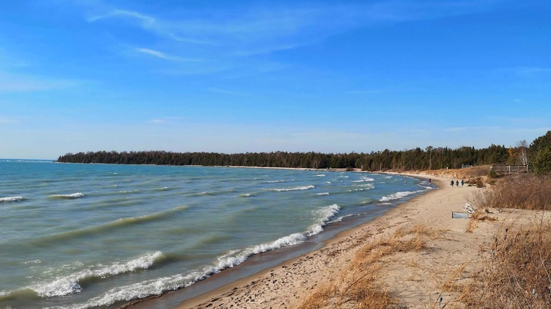 beach in Inverhuron Provincial Park, Ontario, Canada