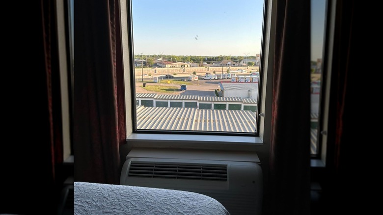 view from hotel room Hampton Inn Temple, Texas