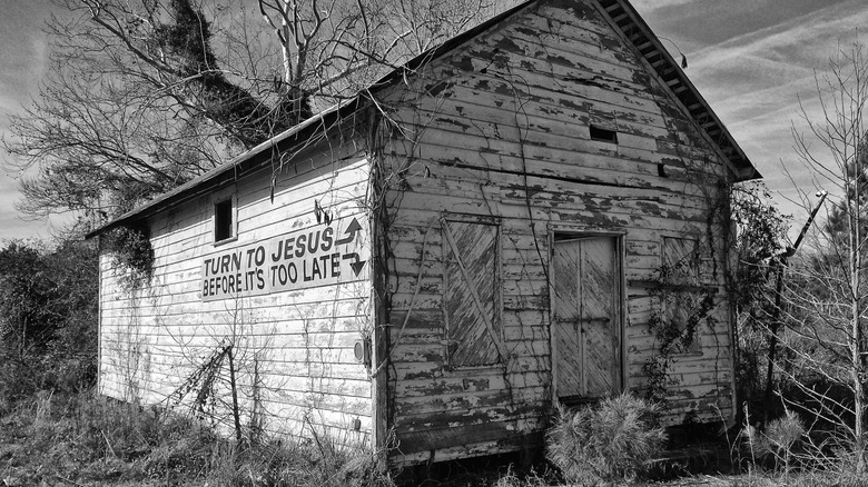 An old church building in Andrews, South Carolina