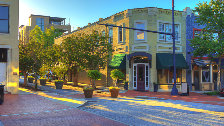 A downtown Anderson, South Carolina street