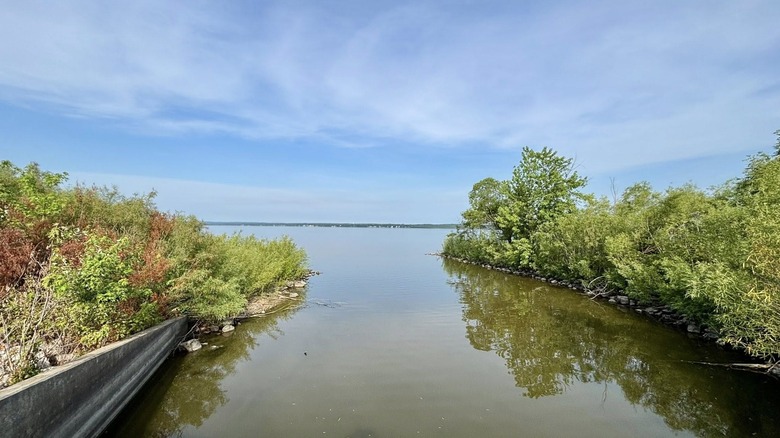 One of the fishing channels at Woodford Fish and Wildlife Area in Illinois.