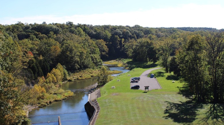 Aerial view of Germantown MetroPark.