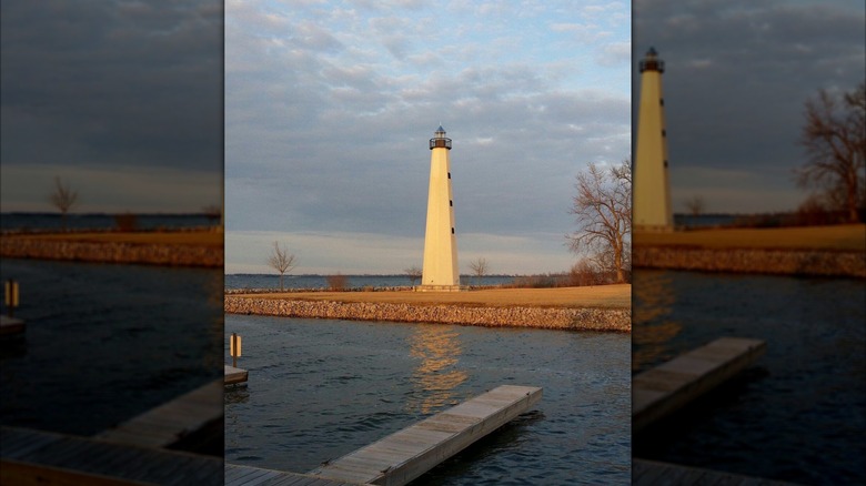 A lighthouse in Celina, Ohio