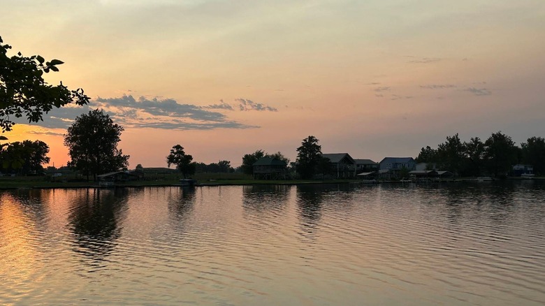A sunset at Big Lake State Park