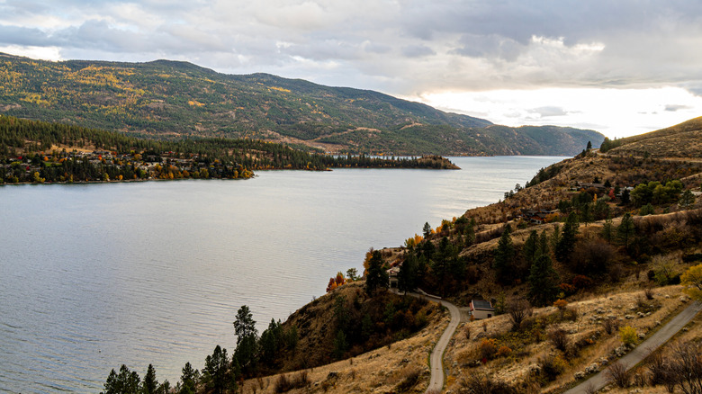 View of Kalamalka Lake from Vernon, BC
