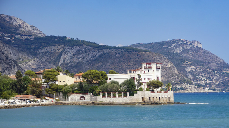 The Ancient Greek Revival-style Villa Kerylos overlooking the Mediterranean in Beaulieu-sur-Mer, French Riviera