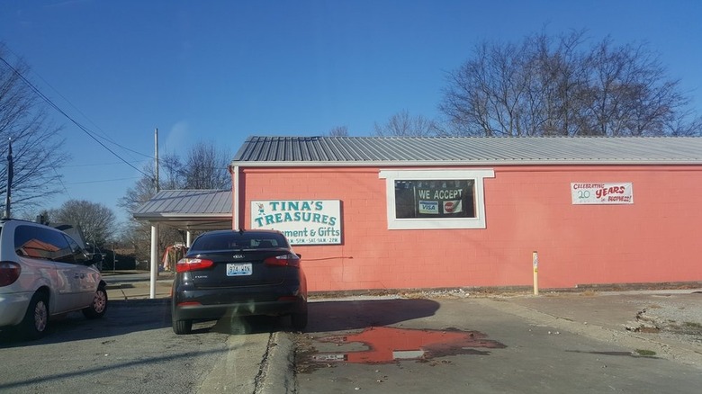 Exterior of Tina's Treasures