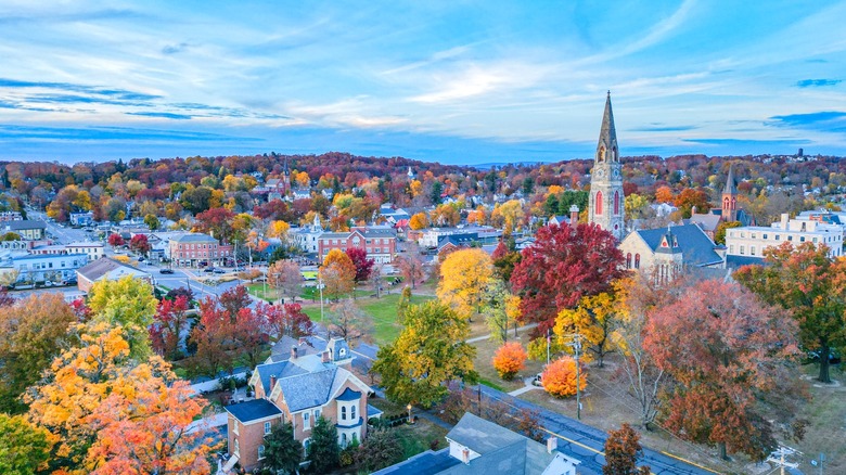 Goshen, New York in the fall
