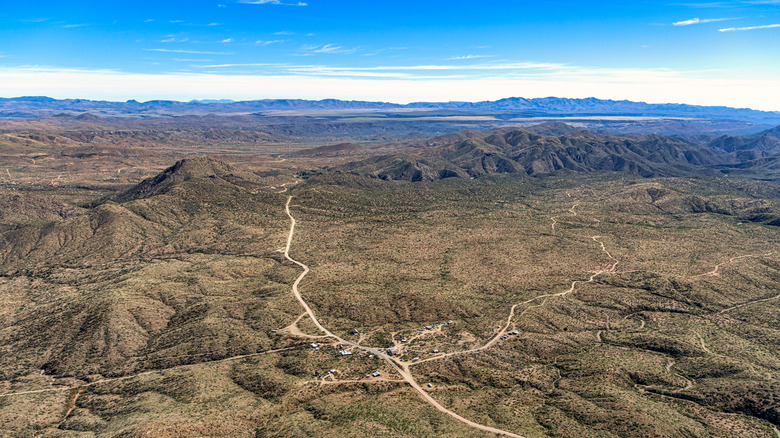 Aerial view of northern Arizona mountains