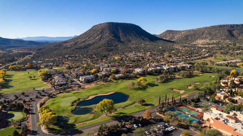 Aerial view of the Village of Oak Creek