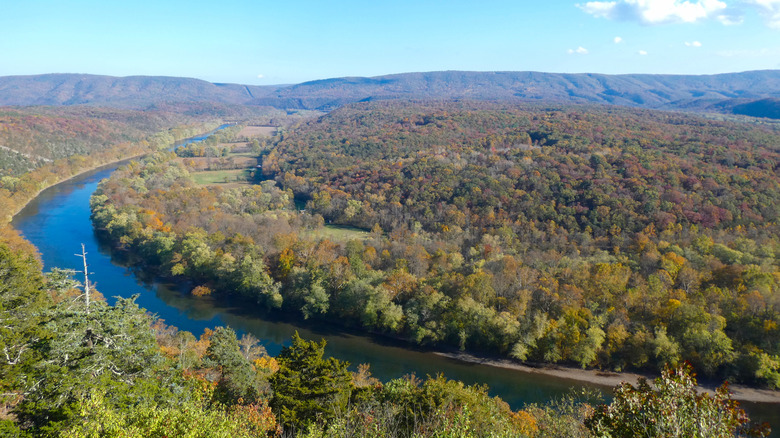 The potomac river from the green ridge state forest near Hancock, MD