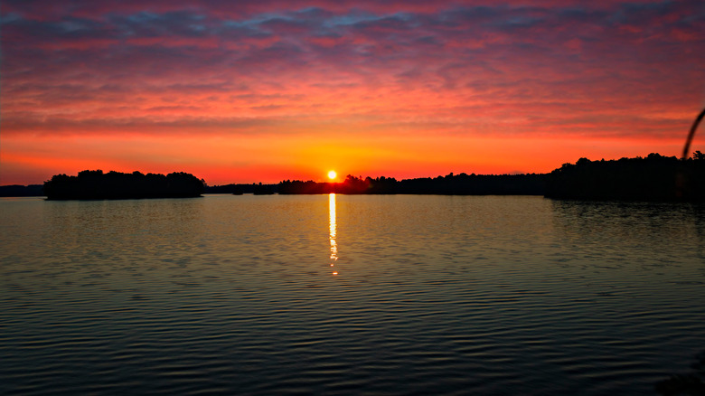 Sunset on a lake in Northern Wisconsin
