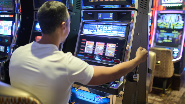 Man working the slots