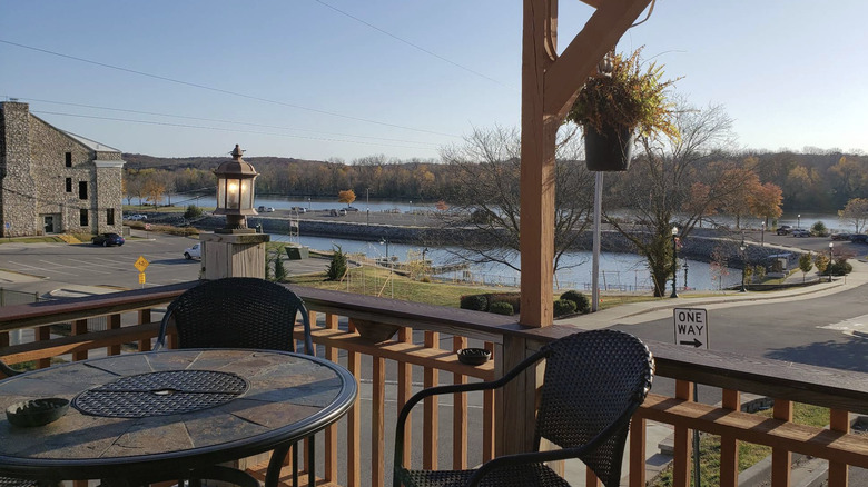 water view from The Landing Bistro & Lounge, restaurant in Warsaw, Missouri