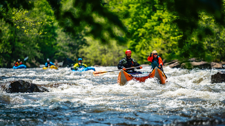 Rafters near Johnstown, Pennsylvania