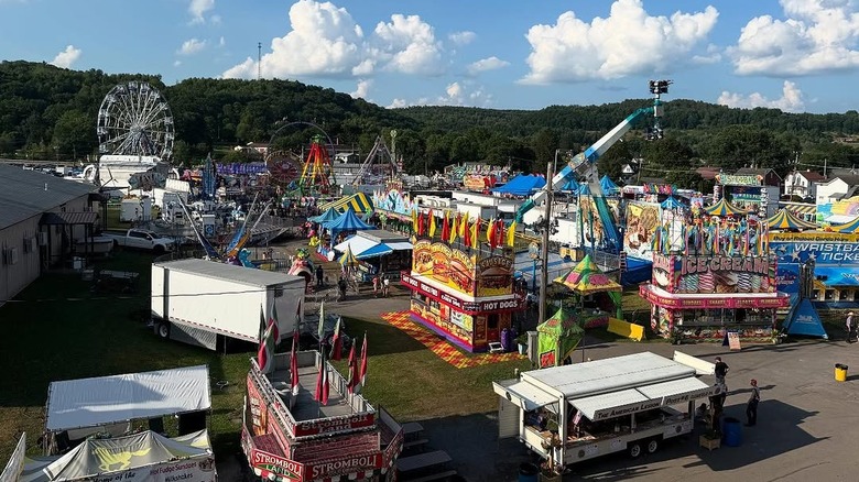 Aerial view of the Clearfield County Fair