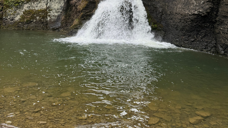 Waterfall in Mine Kill State Park in Upstate New York near Blenheim.