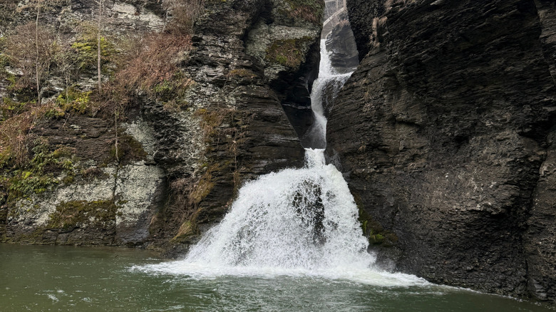 Waterfall in Mine Kill State Park in Upstate New York near Blenheim.