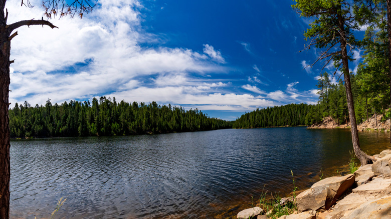 Wide angle shot at Bear Canyon Lake, Mogollon Rim near Payson Arizona