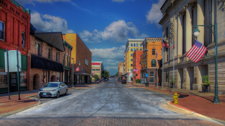 Colorful downtown Fort Dodge